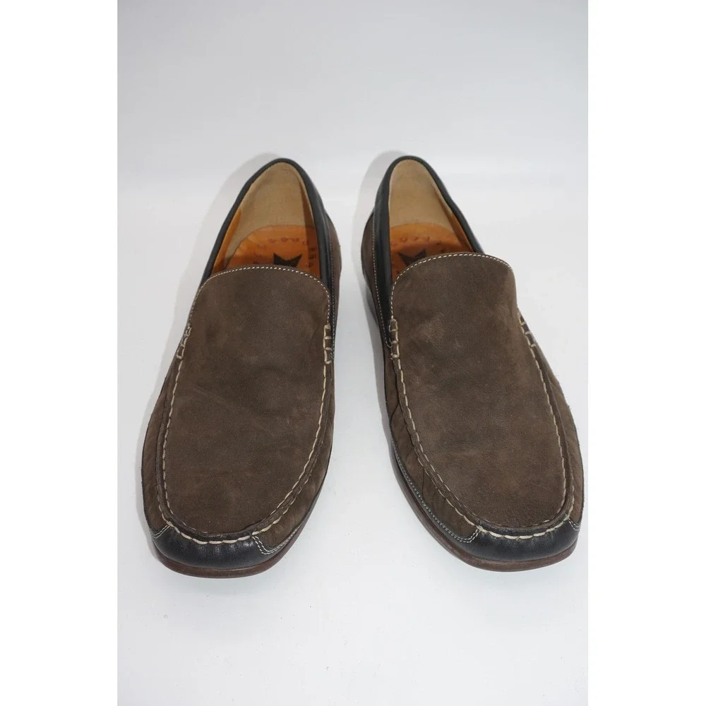 Mephisto‎ Cool-Air Loafers Mens 8.5 Brown Leather Slip On Comfort Casual Shoes